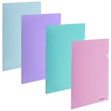 Папка-уголок ERICH KRAUSE "Diagonal Pastel", ассорти, 0,18 мм, 50170 272918
