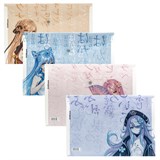 Папка-конверт с кнопкой ERICH KRAUSE "Manga Girls", А4, до 120 л., ассорти, 0,18 мм, 61156 272926