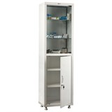 Шкаф медицинский 1-створчатый HILFE "МД 1 1650/SG" 1755х500х320 мм, стекло, белый, S26199201509 291317