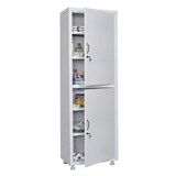 Шкаф медицинский 1-створчатый HILFE "МД 1 1760/SS" 1850х600х400 мм, белый, S26199204009 291320