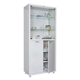 Шкаф медицинский 2-створчатый HILFE "МД 2 1780/SG" 1850х800х400 мм, стекло, белый, S26199205509 291323