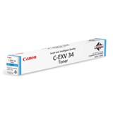 Тонер CANON (C-EXV34C) iR C9060/C9065/C9070, голубой, оригинальный, ресурс 16000 страниц, 3783B002 320716