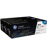 Картридж лазерный HP (CF372AM) ColorLaserJet CM2320/CP2025, №304A, оригинальный, КОМПЛЕКТ 3 цвета по 2800 страниц 361439