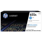 Картридж лазерный HP (CF451A) Color LJ M652dn/M653dn/M681dh, №655A, голубой, оригинальный, ресурс 10500 страниц 363169