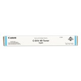 Тонер CANON (C-EXV49C) для Canon IR C3320/C3320i/C3325i/C3330i/C3500, голубой, ресурс 19000 страниц, оригинальный, 8525B002 363505