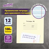 Тетрадь УЧУСЬ ПИСАТЬ № 2 12 л. частая косая линия, со справочным материалом, ЮНЛАНДИЯ, 404852 404852