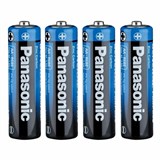 Батарейки КОМПЛЕКТ 4 шт., PANASONIC AA R6 (316), солевые, пальчиковые, в пленке, 1,5 В 450408