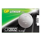 Батарейка GP Lithium, CR2032, литиевая, 1 шт., в блистере (отрывной блок), CR2032-7C5 454101