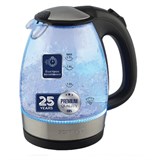 Чайник SCARLETT SC-EK27G91, 1,7 л, 2200 Вт, закрытый нагревательный элемент, стекло, черный 455915