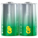Батарейки GP Super, D (LR20, 13А), алкалиновые, КОМПЛЕКТ 2 шт., в пленке, 13A-OS2 456685