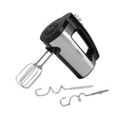 Миксер POLARIS PHM 5009A, 500 Вт, 6 скоростей, 2 венчика, 2 крюка для теста, черный, 25323 456729