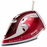 Утюг GORENJE SIH2200RBC, 2200 Вт, керамическое покрытие, самоочистка, антикапля, автоотключение, красный 457642