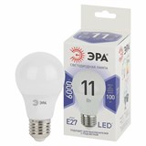 Лампа светодиодная ЭРА STD, 11 (100) Вт, цоколь E27, груша, холодный белый свет, 35000 ч., LED A60-11W-860-E27, Б0031394 457667