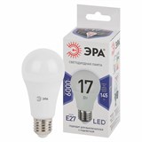 Лампа светодиодная ЭРА STD, 17 (145) Вт, цоколь E27, груша, холодный белый свет, 35000 ч., LED A60-17W-860-E27, Б0031701 457669