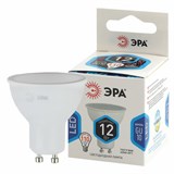 Лампа светодиодная ЭРА STD, 12 (110) Вт, цоколь GU10, софит, нейтральный белый свет, 35000 ч., LEDMR1612W840GU10, Б0040890 457689