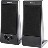 Колонки компьютерные DEFENDER SPK-165/170, 2.0, 2х2 W, пластик, черные, разъем для наушников, 65165 510479