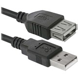 Кабель USB 2.0 AM-AF DEFENDER USB02-06, 1,8м, удлинитель USB-порта, 87456 511524