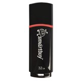 Флеш-диск 32 GB, SMARTBUY Crown, USB 2.0, черный, SB32GBCRW-K 512184