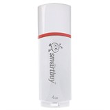 Флеш-диск 4 GB, SMARTBUY Crown, USB 2.0, белый, SB4GBCRW-W 512770