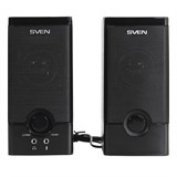 Колонки компьютерные SVEN SPS-603, 2.0, 2х3 Вт, дерево, черные, SV-015183 512845