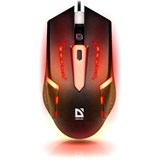 Мышь проводная DEFENDER Flash MB-600L, 800-1200 dpi, 4 кнопки + 1 колесо-кнопка, оптическая, черная, 52600 513105