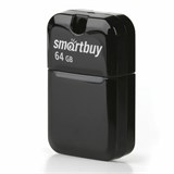Флеш-диск 64 GB, SMARTBUY Art, USB 2.0, черный, SB64GBAK 513611