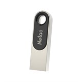 Флеш-диск 64 GB NETAC U278, USB 2.0, металлический корпус, серебристый/черный, NT03U278N-064G-20PN 513714
