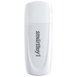 Флеш-диск 4 GB SMARTBUY Scout, USB 2.0, белый, SB004GB2SCW 513757