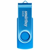 Флеш-диск 64 GB SMARTBUY Twist USB 2.0, синий, SB064GB2TWB 513910