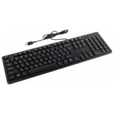Клавиатура проводная A4TECH KK-3, USB, 104 кнопки, черная, 1530244 513917