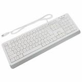 Клавиатура проводная A4TECH Fstyler FK10, USB, 104 кнопки, белая, 1147536 513919