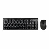 Набор беспроводной A4TECH 7100N, USB, 104 клавиши, 2 кнопки + 1 кнопка-колесо, черная, 613833 513931