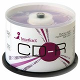 Диски CD-R SMARTTRACK, 700 Мб, 52x, Cake Box (упаковка на шпиле), КОМПЛЕКТ 50 шт., ST000151 513988