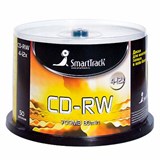 Диски CD-RW SMARTTRACK, 700 Мб, 4-12x, Cake Box (упаковка на шпиле), КОМПЛЕКТ 50 шт., ST000200 513995