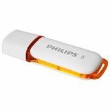Флеш-диск 4 GB PHILIPS SNOW, разъем USB 2.0, оранжевый, FM04FD70B/97 514076