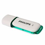 Флеш-диск 8 GB PHILIPS SNOW, разъем USB 2.0, зеленый, FM08FD70B/97 514077