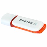Флеш-диск 128 GB PHILIPS SNOW, разъем USB 3.0, желтый, FM12FD75B/97 514086