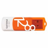 Флеш-диск 128 GB PHILIPS VIVID, разъем USB 3.0, желтый, FM12FD00B/97 514097