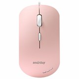 Мышь проводная бесшумная SMARTBUY SBM-288-P, USB, 3 кнопки + 1 колесо, оптическая, розовая, 06833 514182