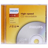 Диск CD-R PHILIPS, 700 Мб 52x Slim Case (1 штука), CR7D5SF01/97 514201