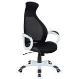 Кресло офисное BRABIX PREMIUM "Genesis EX-517", пластик белый, ткань/экокожа/сетка черная, 531573 531573