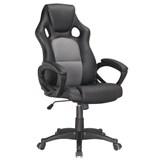 Кресло компьютерное BRABIX Rider Plus EX-544 КОМФОРТ, экокожа, черное/серое, 531582 531582