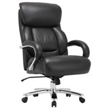 Кресло из натуральной кожи BRABIX PREMIUM Pride HD-100, НАГРУЗКА до 250 кг, черное, 531940 531940