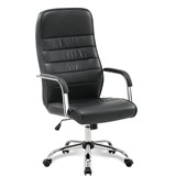 Кресло офисное BRABIX Stark EX-547, экокожа, хром, черное, 531948 531948