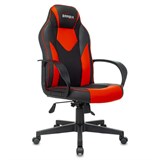 Кресло компьютерное BRABIX "Game GM-017", экокожа/ткань, черное/красное, 532642, GM-017_532642 532642