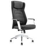 Кресло BRABIX PREMIUM ''Viking EX-759'', синхромеханизм, алюминий, натуральная кожа, черное, 532933 532933
