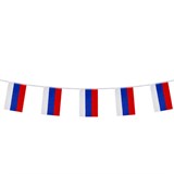Гирлянда из флагов России, длина 5 м, 10 прямоугольных флажков 20х30 см, BRAUBERG/STAFF, 550185, RU25 550185
