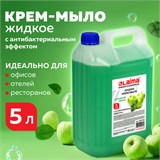 Мыло-крем жидкое 5 л, ЛАЙМА PROFESSIONAL Яблоко, с антибактериальным эффектом, 600189 600189