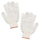 Перчатки хлопчатобумажные, КОМПЛЕКТ 5 ПАР, 7,5 класс, 36-38 г, 166 текс, БЕЗ ПВХ, LAIMA СТАНДАРТ, БЕЛЫЕ, 600804 600804