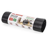 Мешки для мусора 120 л, черные, в рулоне 10 шт., прочные, ПНД 18 мкм, 70х110 см, LAIMA, 601386 601386
